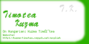 timotea kuzma business card